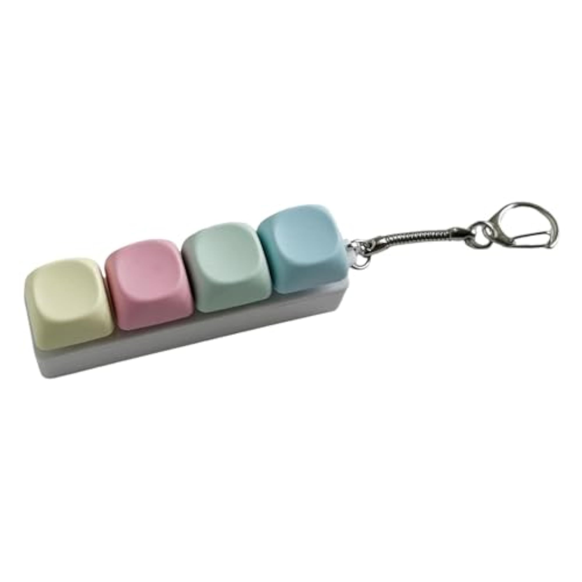 Colorful Mini 4 Key Keyboard Fidget Toy Keychain